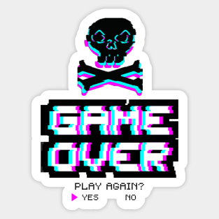 Game Over Gaming Sticker